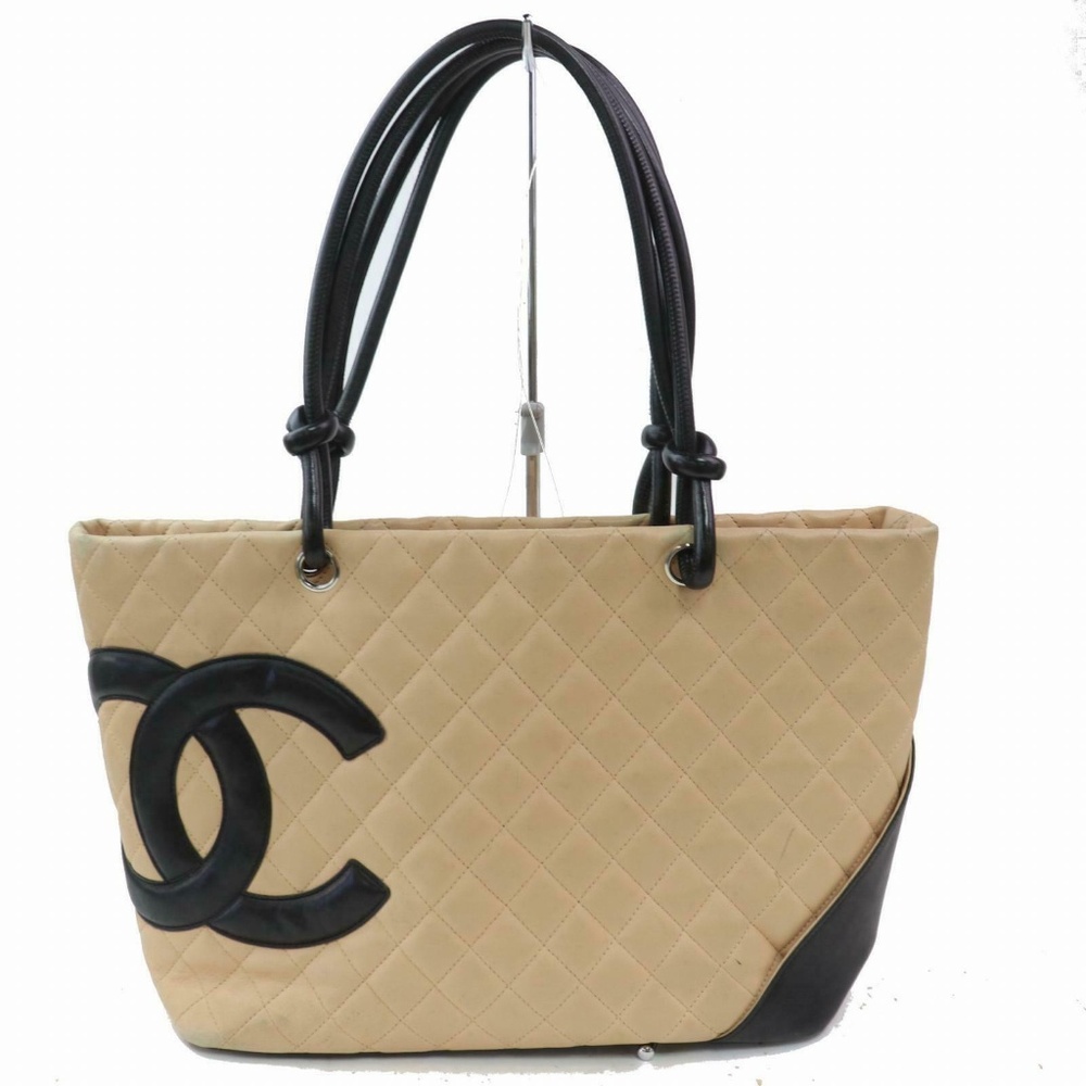Chanel Cambon Ligne Quilted CC Shopper Tote